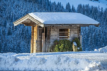 Hotel Vorderronach Hütte im Winter