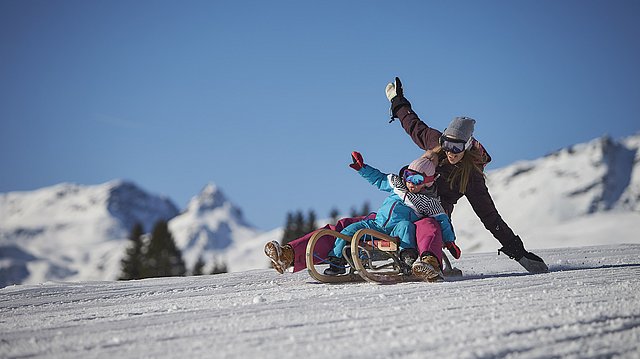 Rodeln in Saalbach